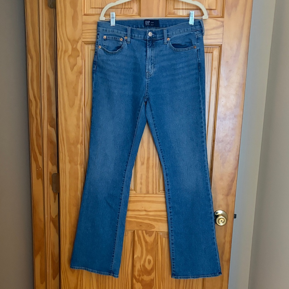 GAP Women's Medium Blue Flare Jeans